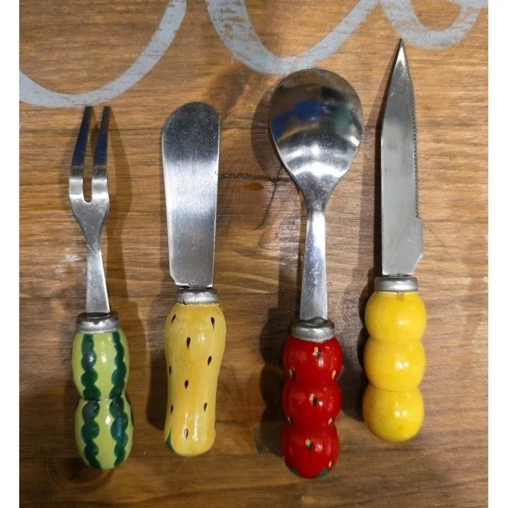 Dominica‎ Fruit-Themed Kitchen Utensils & Holder Colorful Fun